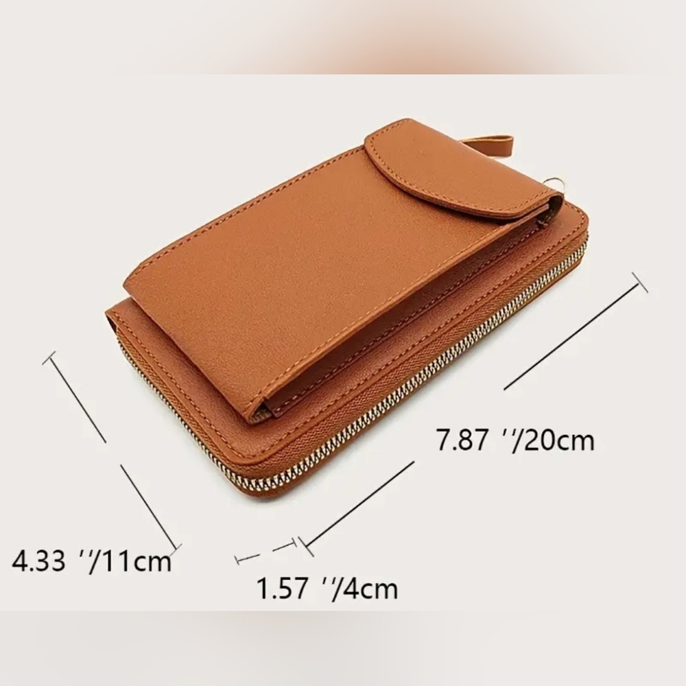 MINIMALIST PHONE CASE WALLET CROSSBODY. VARIOUSE COLORS. - Picture 6 of 8